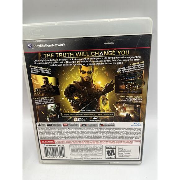 Deus Ex Human Revolution Directors Cut (M) - Sony PlayStation 3 - CIB - Picture 2 of 7